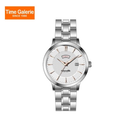 Crocodile CRDW5674.318 Silver Stainless Steel Strap White Dial Women Watch
